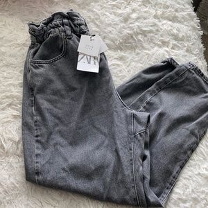 Zara light washed baggy jeans